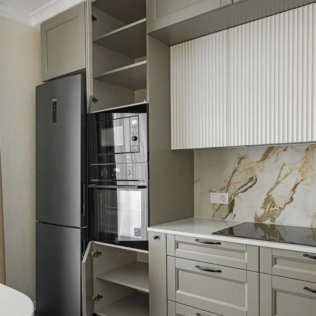 کابینت با متریال چوب طبیعی — کابینت فرزین