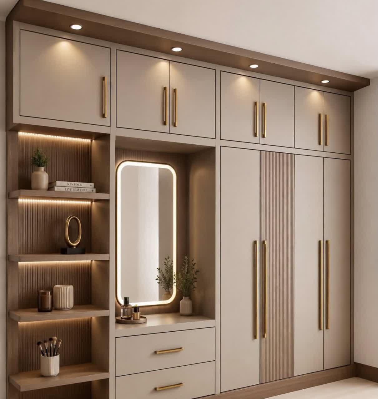 نمونه طراحی های کمد دیواری — پروژه کابینت فرزین در یزد